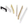 Elements By Hardware Resources 192 mm Center-to-Center Brushed Gold Square Stanton Cabinet Bar Pull 625-192BG